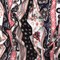 Navy Blue-Ivory-Multi Mix Pattern Printed Rayon Stretch Jersey Knit Fabric By the Yard